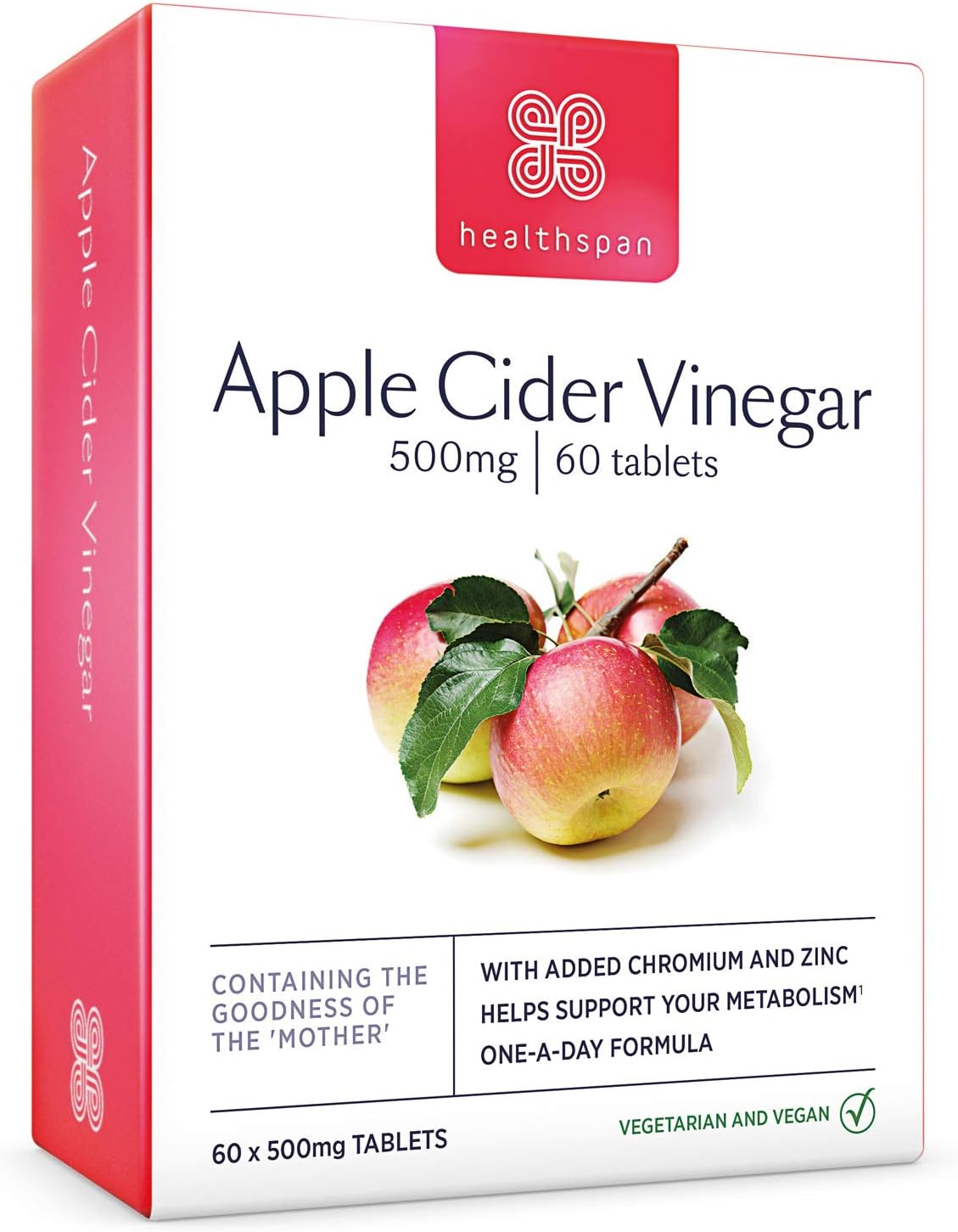 APPLE CIDER VINEGAR CP 500MG 90