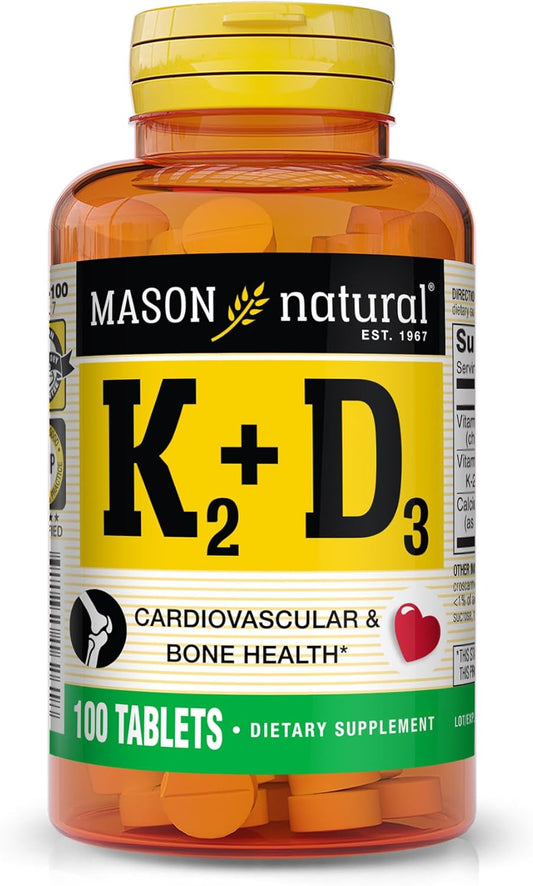 VIT K2 100MCG& D3 1000IU TAB 100CT MASON