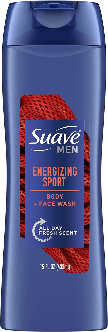 SUAVE MEN BODY WASH LQ 18OZ 3IN1