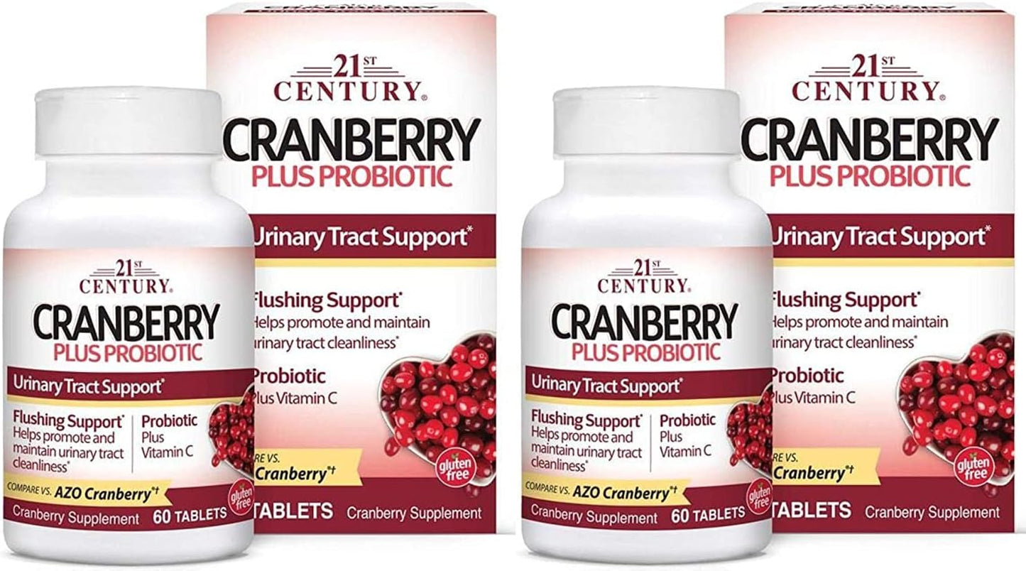 CRANBERRY & PROBIOTIC TAB 60CT 21ST CENT