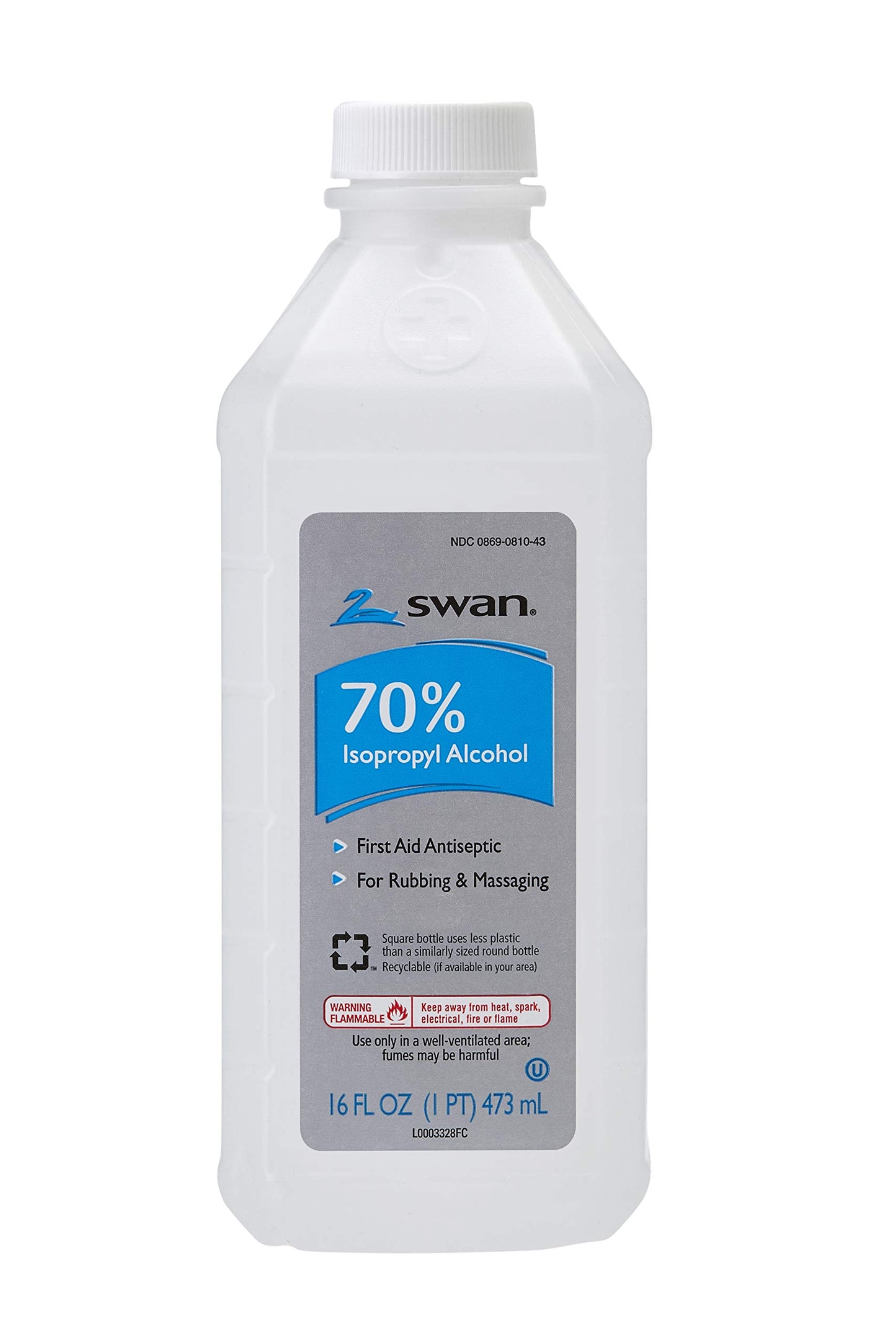 ALCOHOL ISOPROPYL 70% 12X16OZ SWAN
