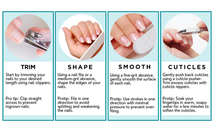 Trim Nail Care Salon Boards Pink 2 Count (12in)