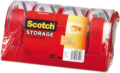 3M Scotch Long Lasting Moving and Storage Tape Dispenser  1.88  X38.2 yd.