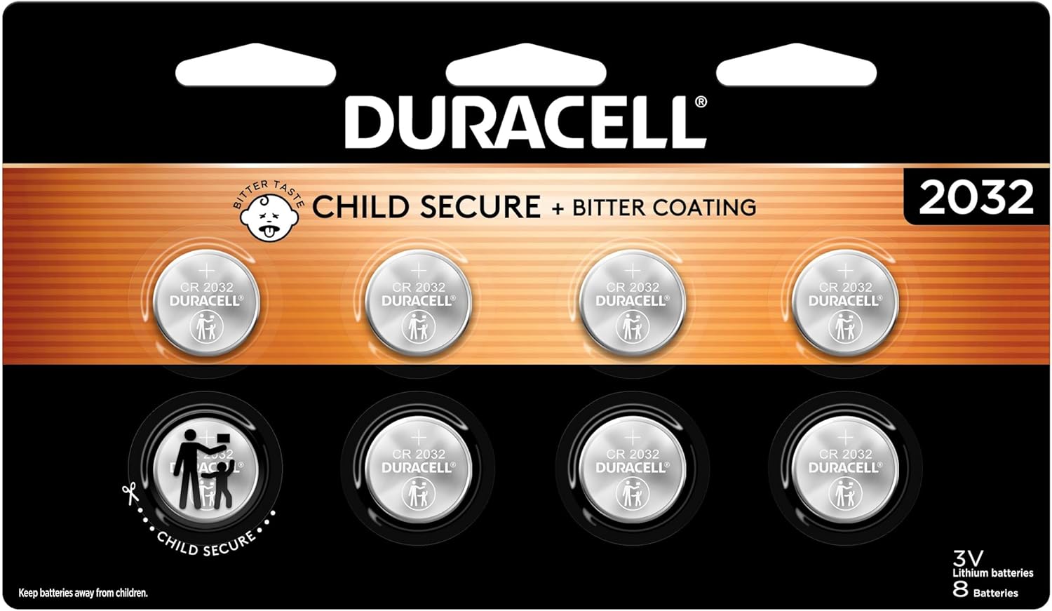 DURACELL BTRY,LITHIUM,CR 2032