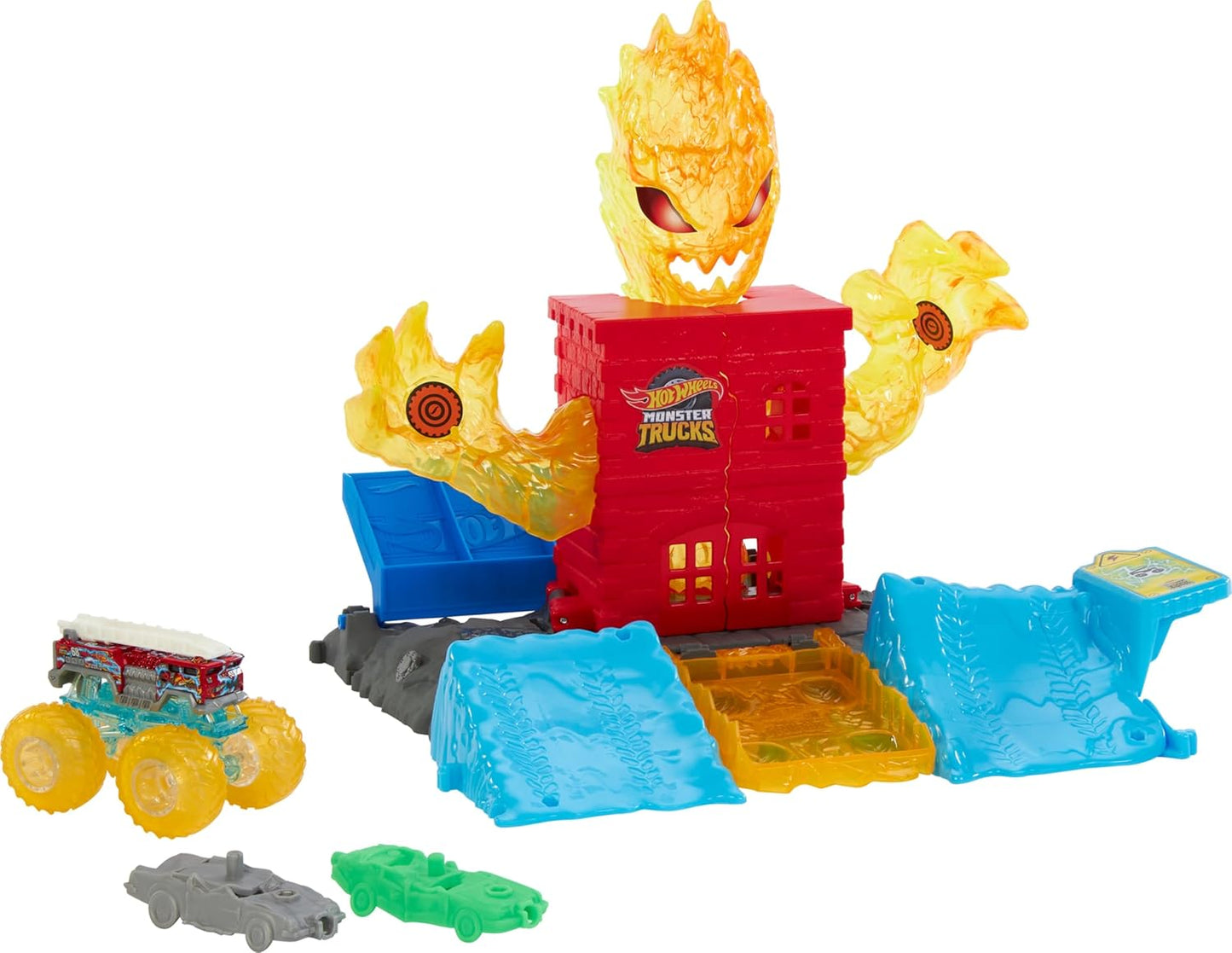 Hot Wheels Monster Trucks Fuel N' Go Playset