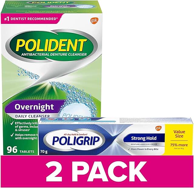 POLIDENT OVERNIGHT WHT TAB 40CT