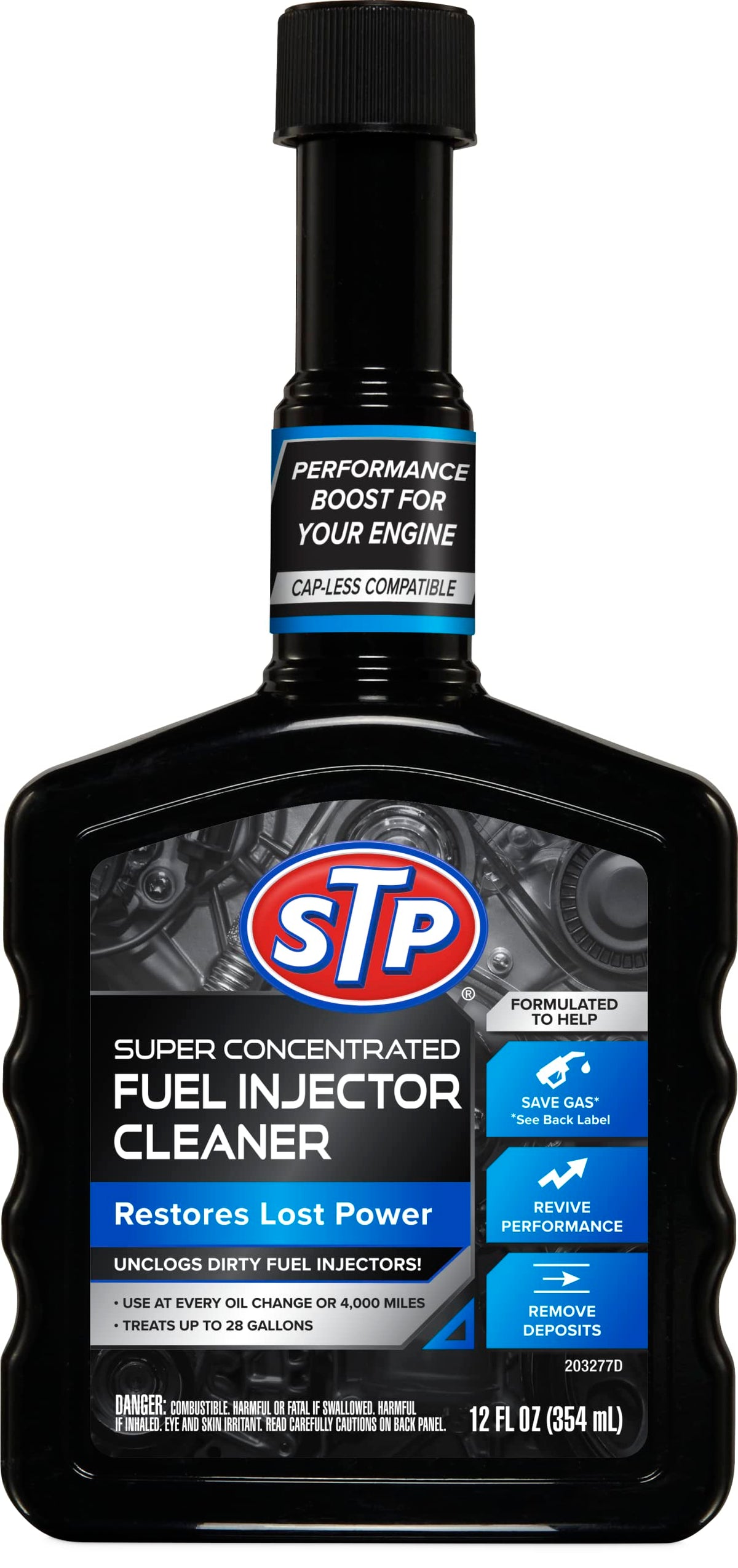 STP Super Concentrated Fuel Injector Cleaner, 5.25 oz