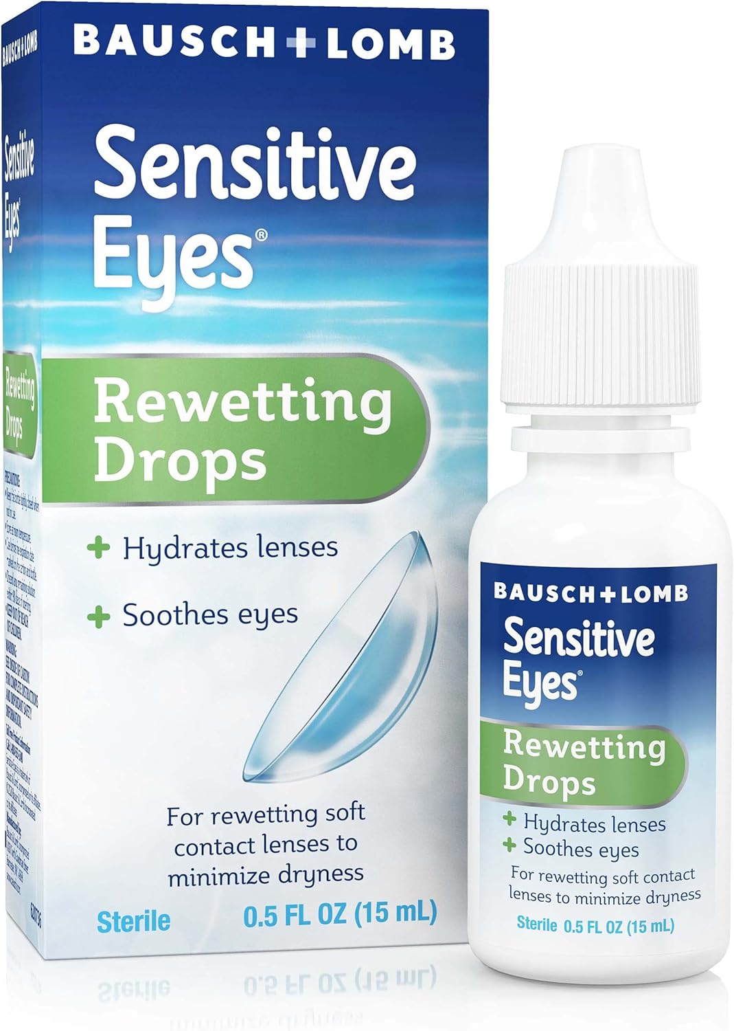 BAUSCH+LOMB SENS EYES REWETTNG DROP 1OZ
