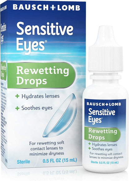 BAUSCH+LOMB SENS EYES REWETTNG DROP 1OZ