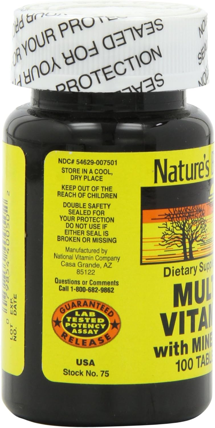NAT B MULTIVITAMIN MIN TB 100