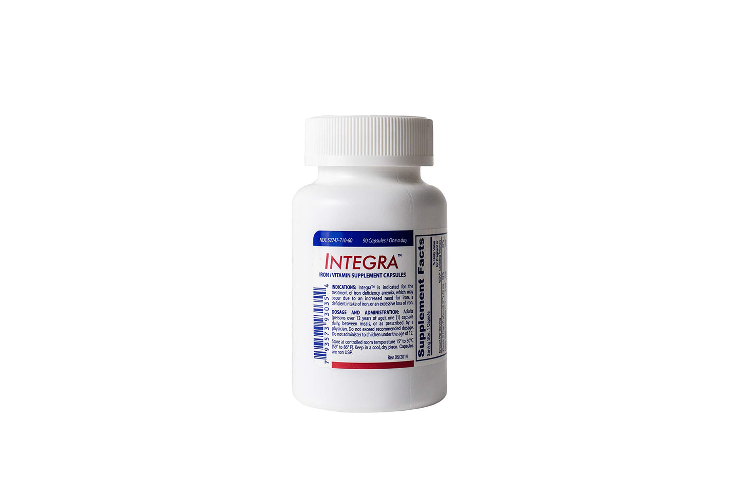 INTEGRA ELEMENTAL IRON 125MG CAPLET 90CT