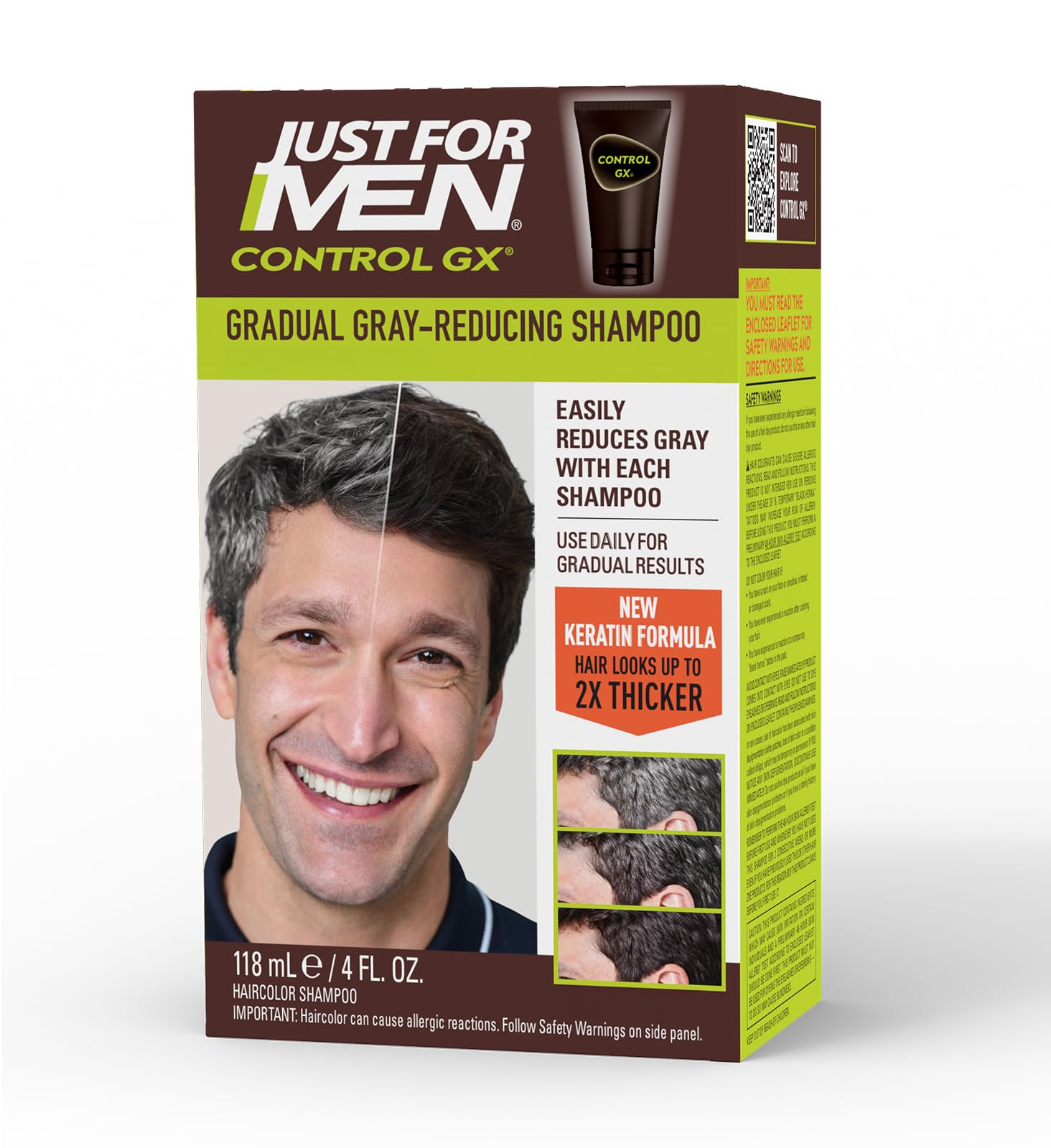 JUST FOR MEN CONTROL GX SHAMP 4OZ