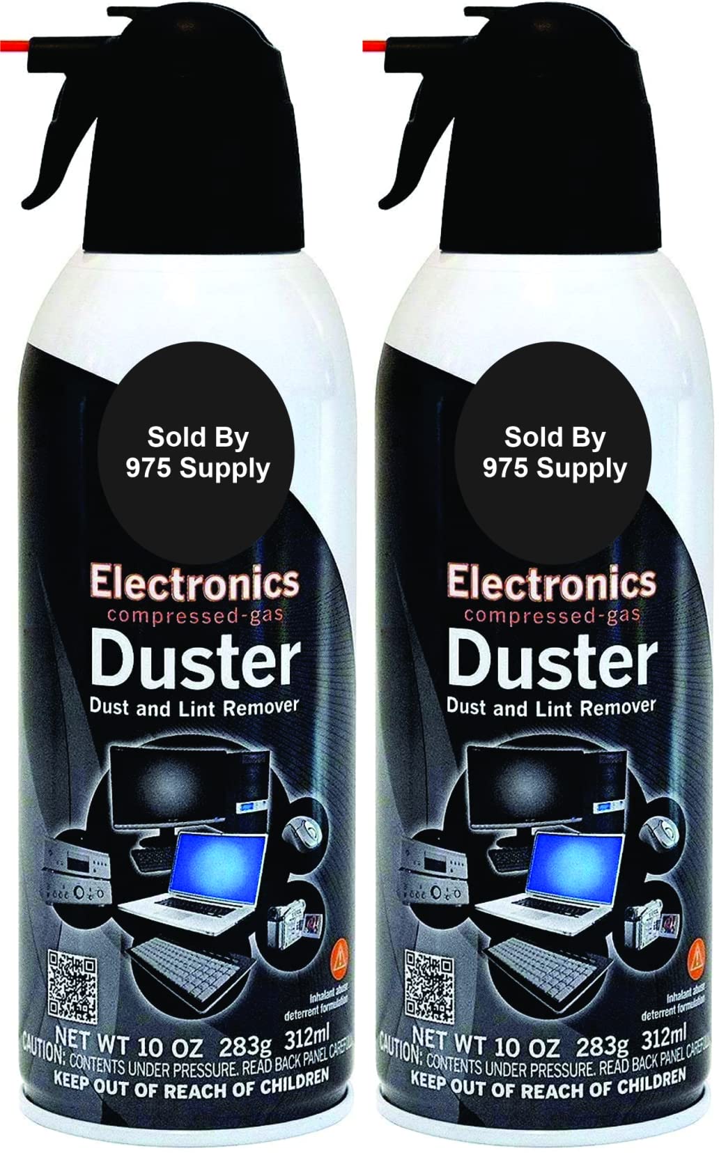 Blow Off Air Duster Can with Nozzle, 10 oz