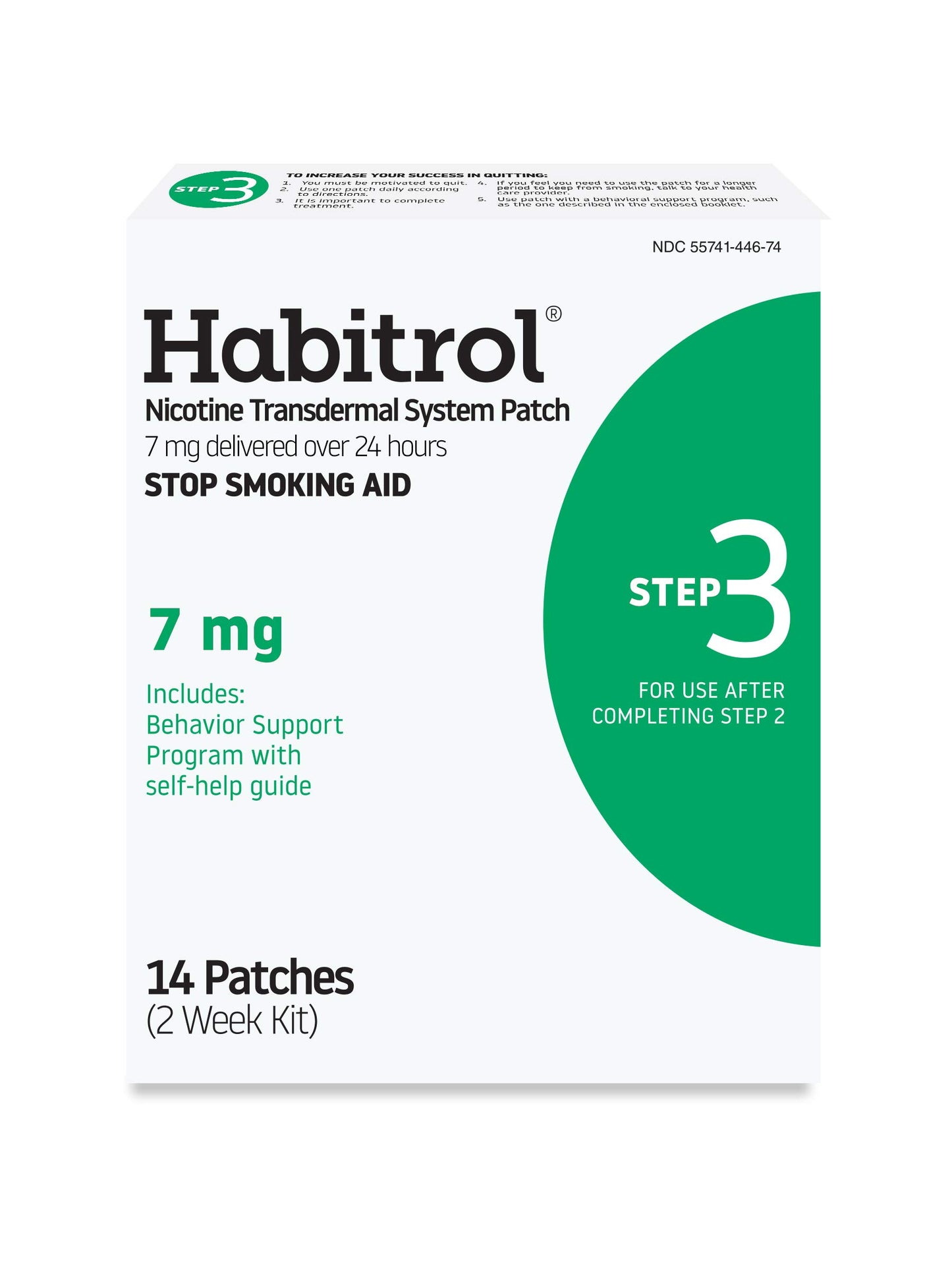 HABITROL NICOTIN TRNS PAT 14MG STEP2 7CT