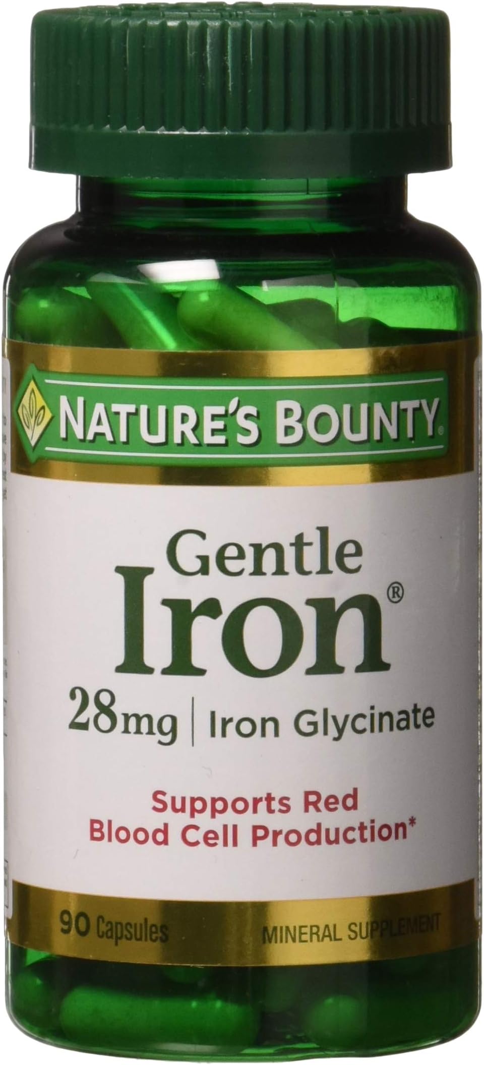 IRON EASY 28MG CAPSULE 90CT NAT BOUNTY
