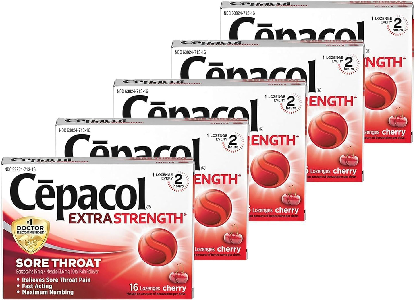 CEPACOL LOZENGE XSTR CHERRY 16CT