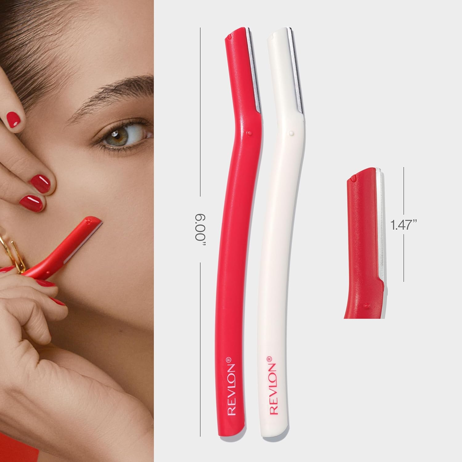 REVLON High Precision Hair Removal and Dermaplaning Facial Blade, 2 count