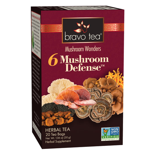 BRAVO TEAS&HERBS TEA,6 MUSHROOM DEFENSE