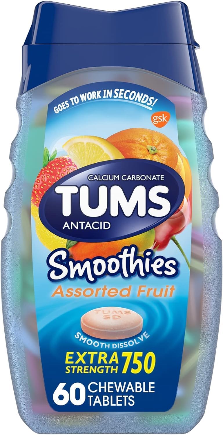 TUMS SMOOTHIE TABLET FRUIT 60CT