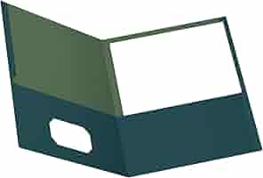 Oxford® Twin Pocket Folder, Letter Size, Dark Blue, 25 per box