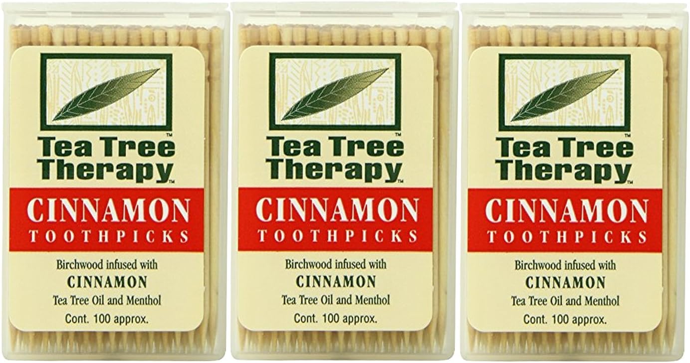 TEA TREE THERAPY TOOTHPICKS,CINNAMON