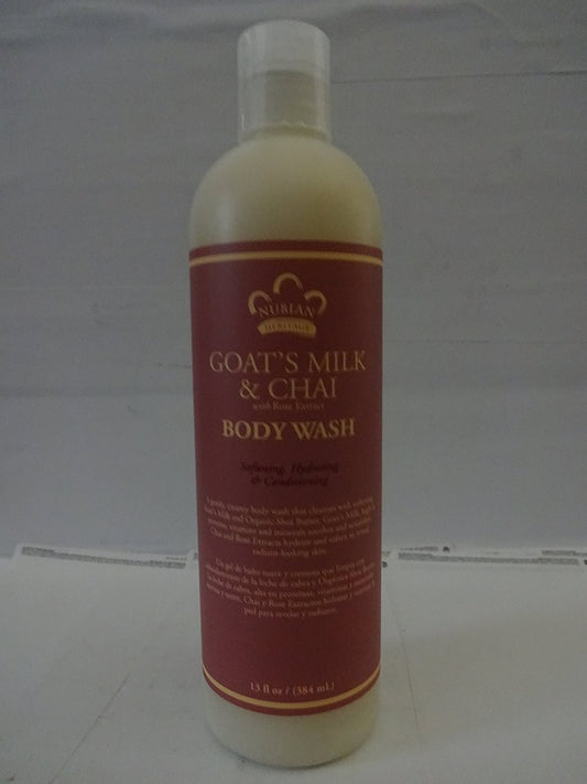 NUBIAN HERITAGE BDY WASH,GOATS MILK&CHAI