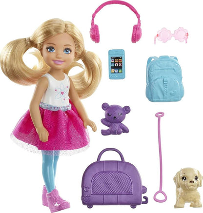 BARBI CHELSE DOLL AND CAR