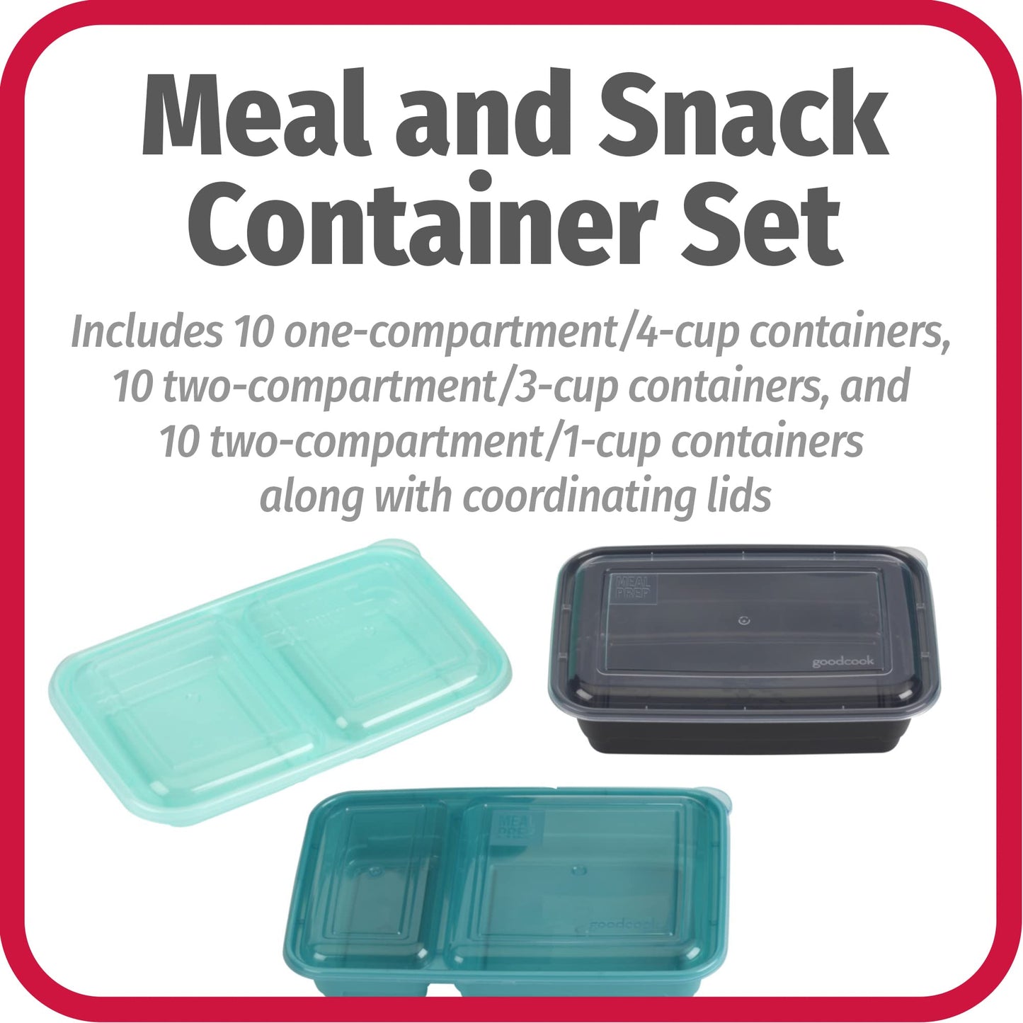 GoodCook Airtight BPA Free Egg Carriers, 2 pack