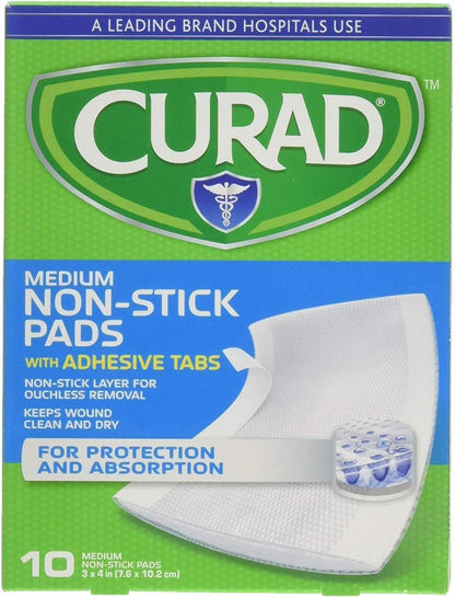 CURAD PAD NON-STICK 8"X3" 8CT