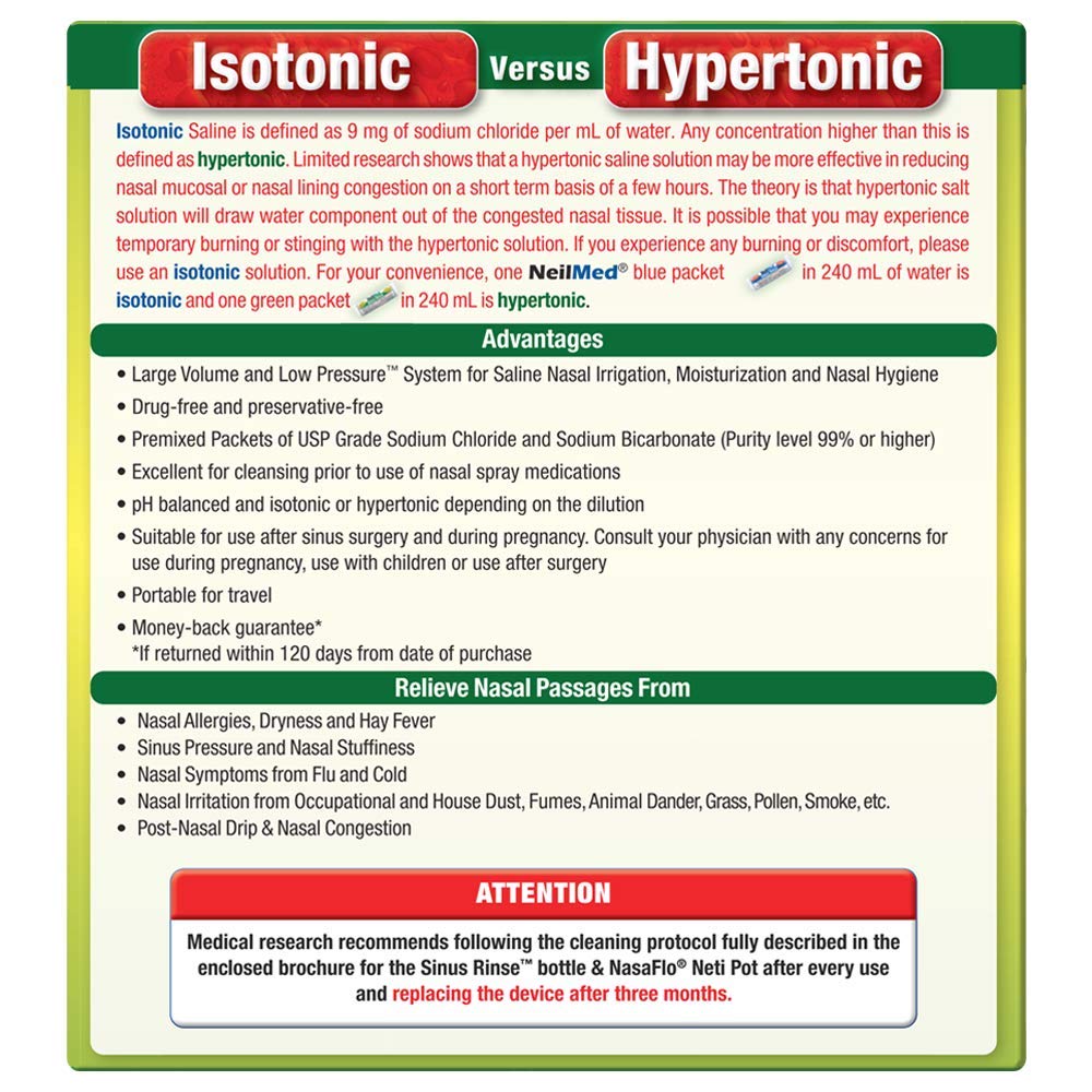 SINUS RINSE PK 70 HYPERTONIC