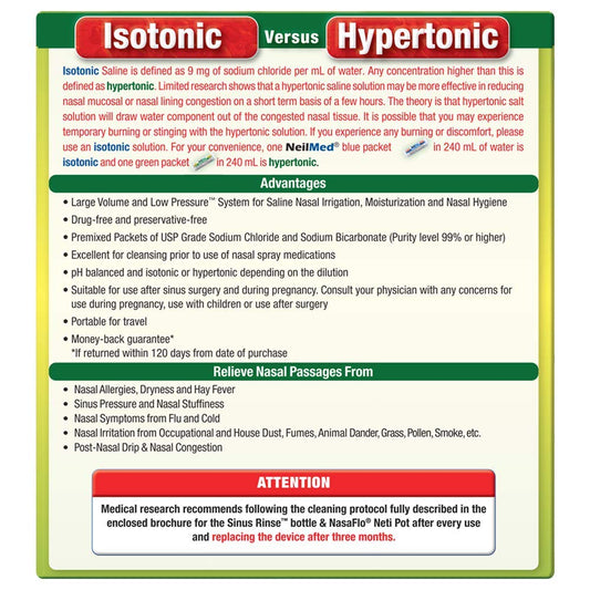 SINUS RINSE PK 70 HYPERTONIC
