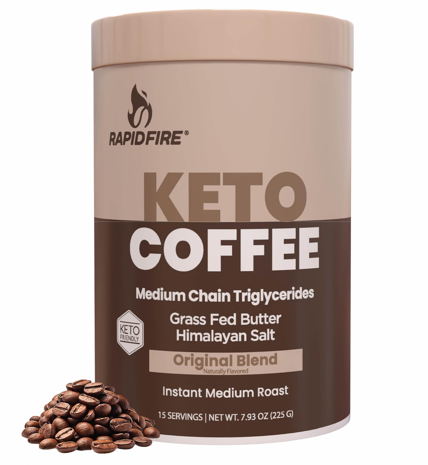 RAPIDFIRE KETO INST COF PW 225GM