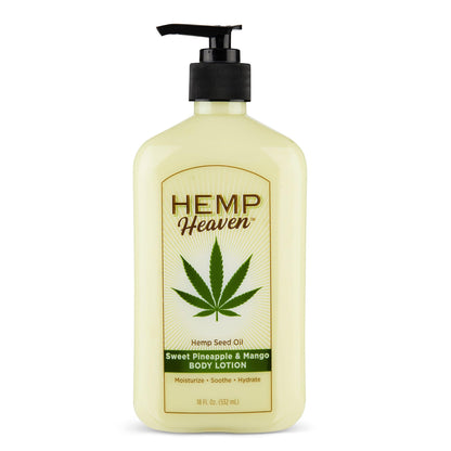 Hemp Heaven Body Lotion Coconut 18oz Pump