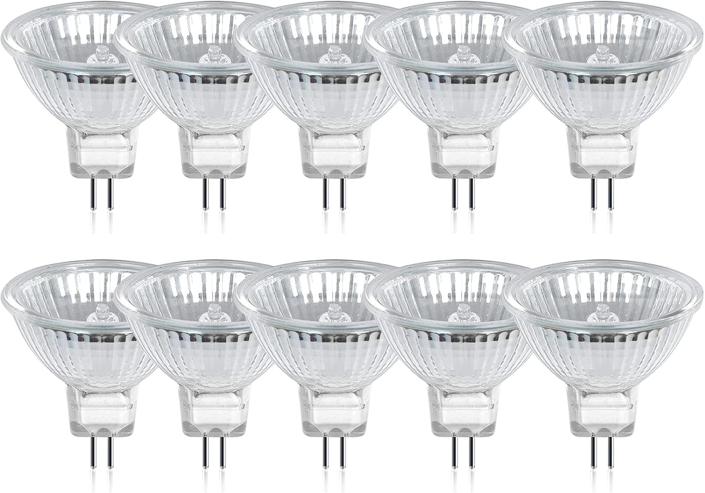 GE Lighting 50W Halogen MR16 Light Bulb Warm White: Dimmable, 850 Lumens, GU5.3 Base, 3050K, Suitable for Damp Locations