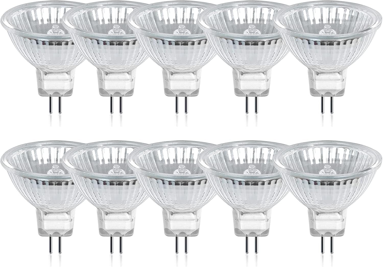 GE Lighting 50W Halogen MR16 Light Bulb Warm White: Dimmable, 850 Lumens, GU5.3 Base, 3050K, Suitable for Damp Locations