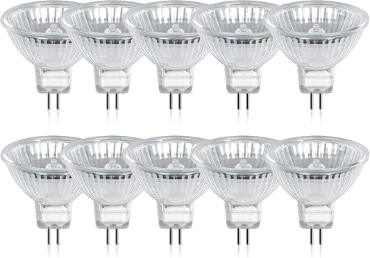 GE Lighting 50W Halogen MR16 Light Bulb Warm White: Dimmable, 850 Lumens, GU5.3 Base, 3050K, Suitable for Damp Locations