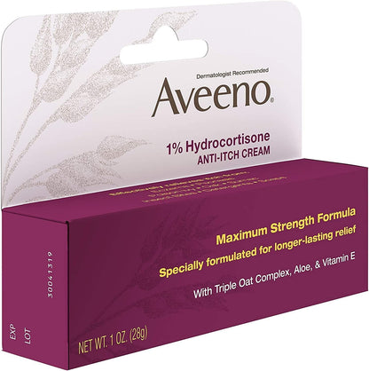 AVEENO CREAM ANTI ITCH 1% HYDROCORT 1OZ