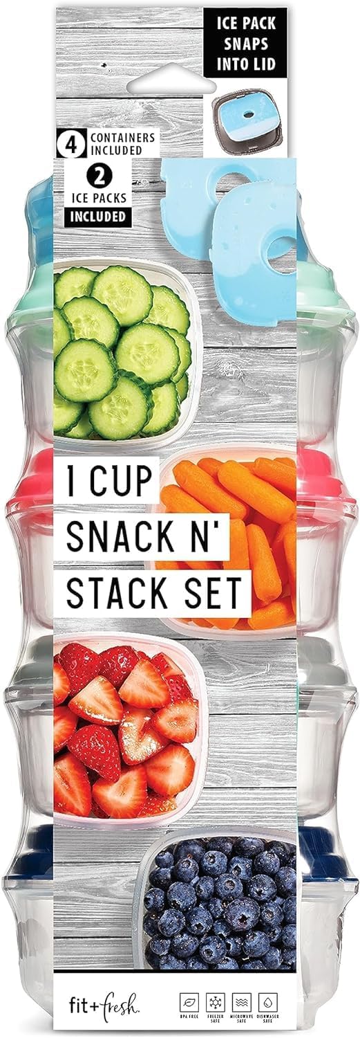 FIT & FRESH SET,1/2 CUP SNACK