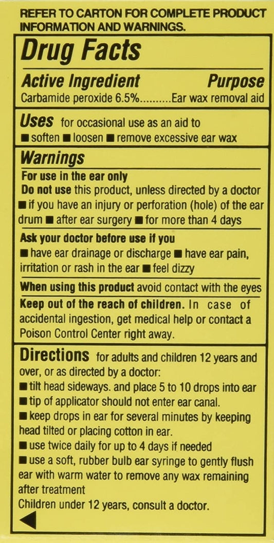 EAR DROPS CARBAMDE PERXIDE 6.5% DRP 15ML