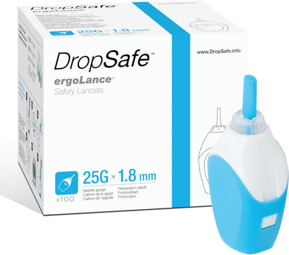 PIP SNGL-USE SAFETY 28GX1.8MM LNC 100CT