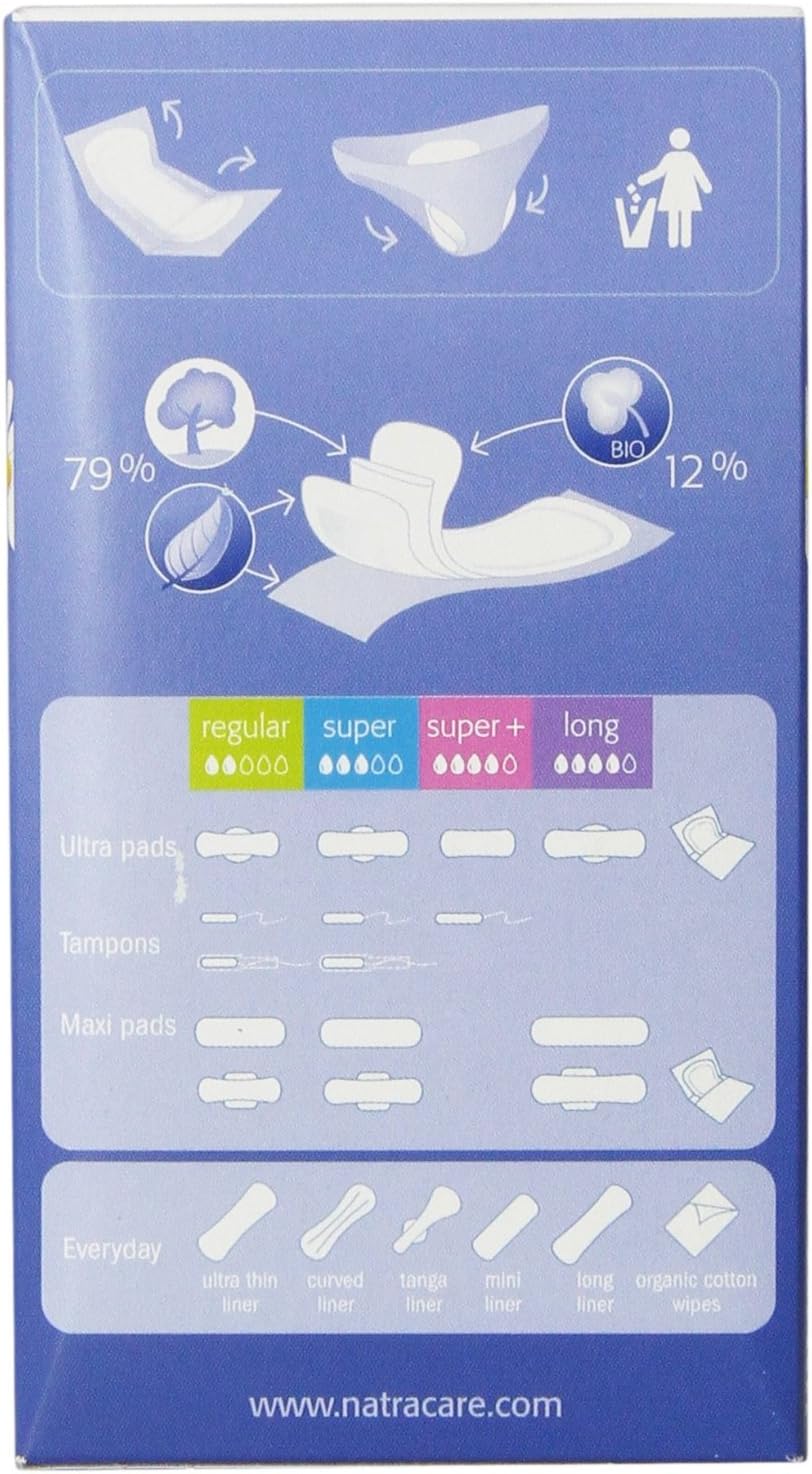 NATRACARE PANTY LINER,LONG,WRAPPED