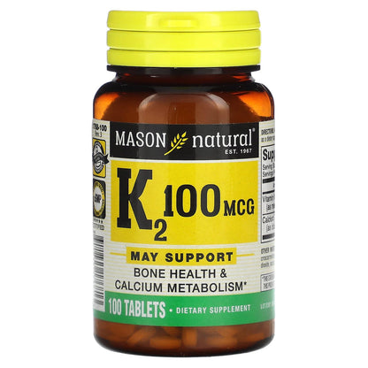 VIT K 100MCG TABLET 100CT MASON
