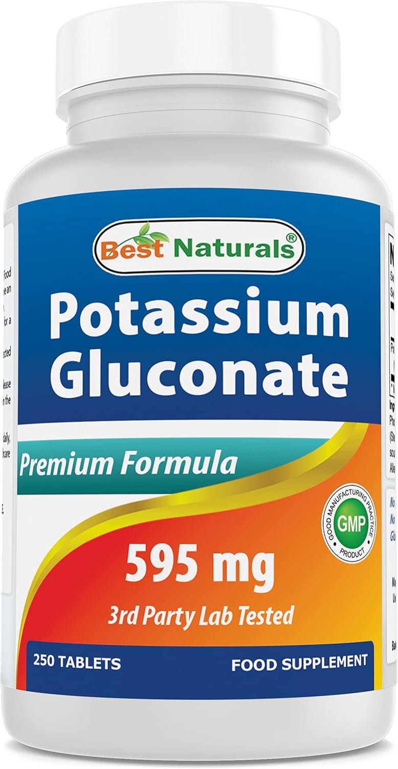 POTASSIUM GLUCNT 595MG CPL 100CT NAT TRU