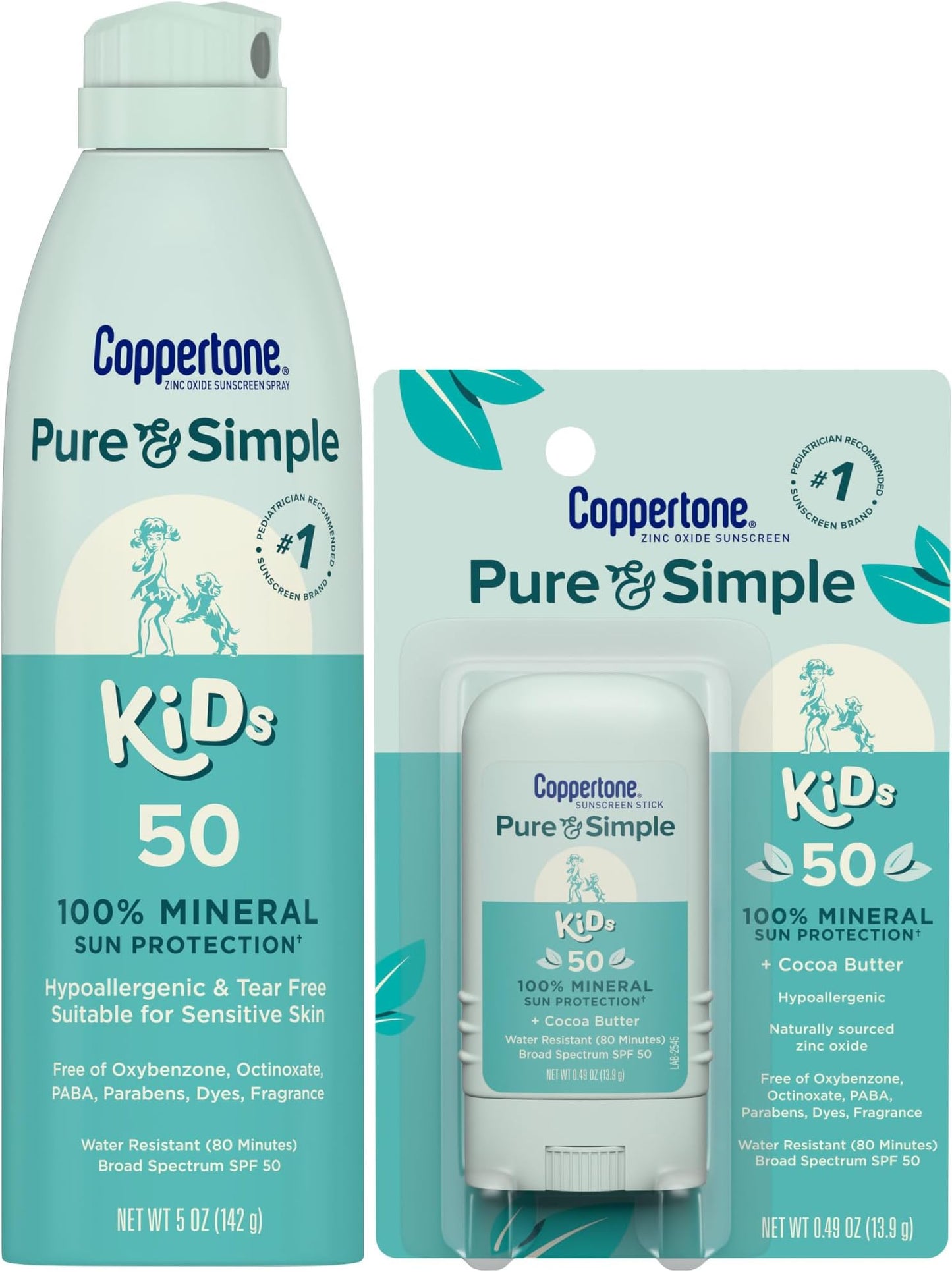 COPPERTONE PURE&SIMPLE KID SPF50 LOT 6OZ