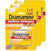 DRAMAMINE KIDS D/F GRAPE CHW 8CT