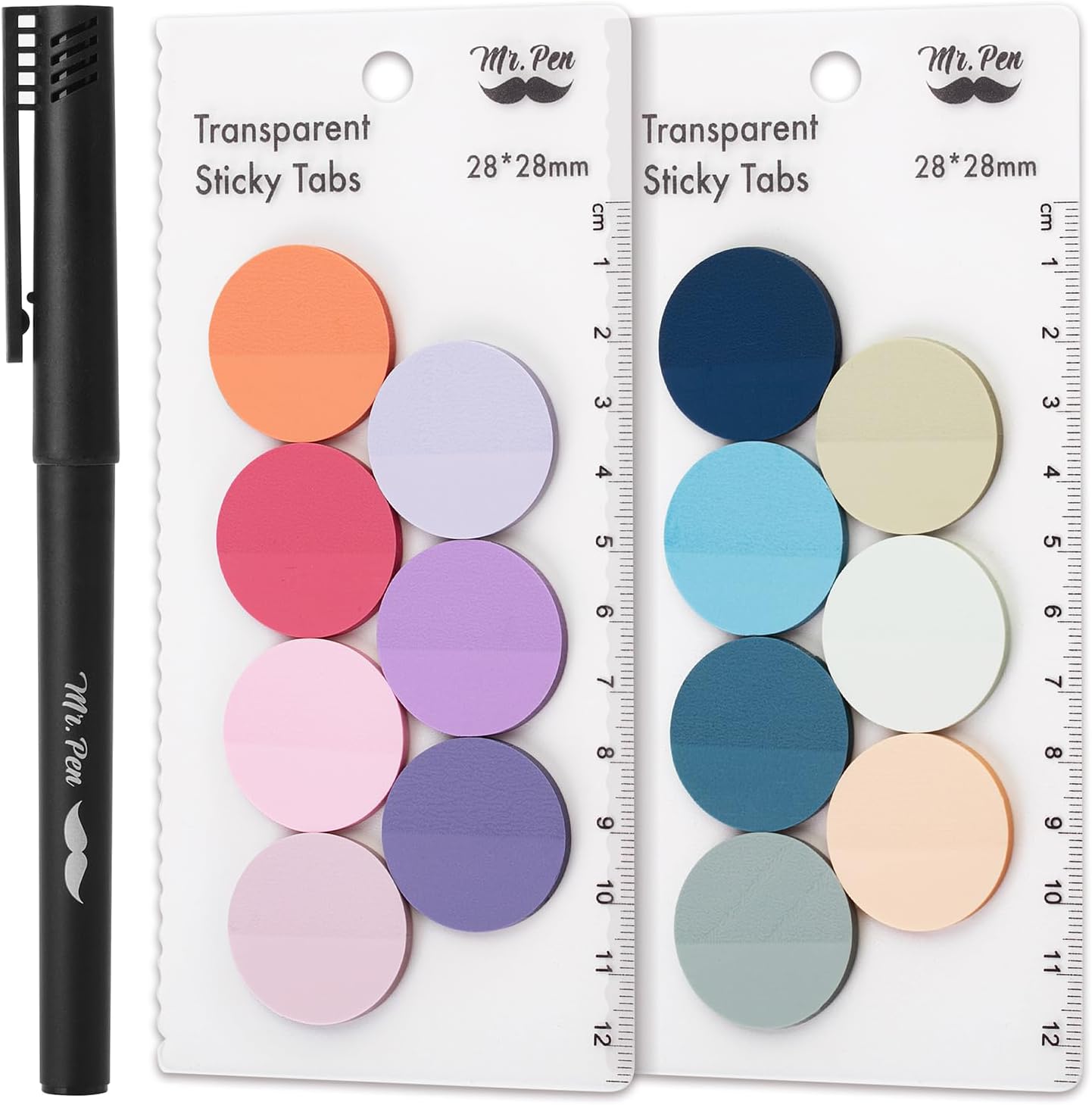 Redi-Tag Translucent Sticky Notes, Pastel Colors
