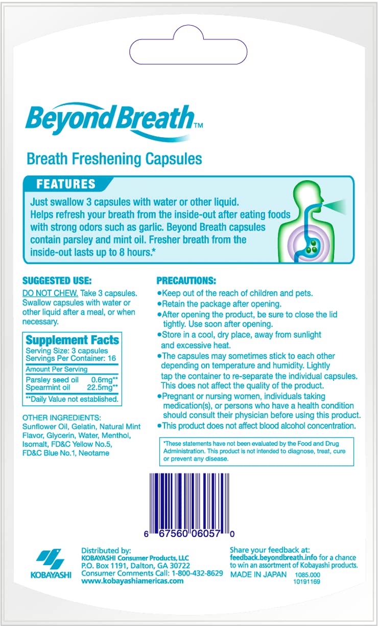 BEYOND BREATH CP50PARSLEY/MNT OIL