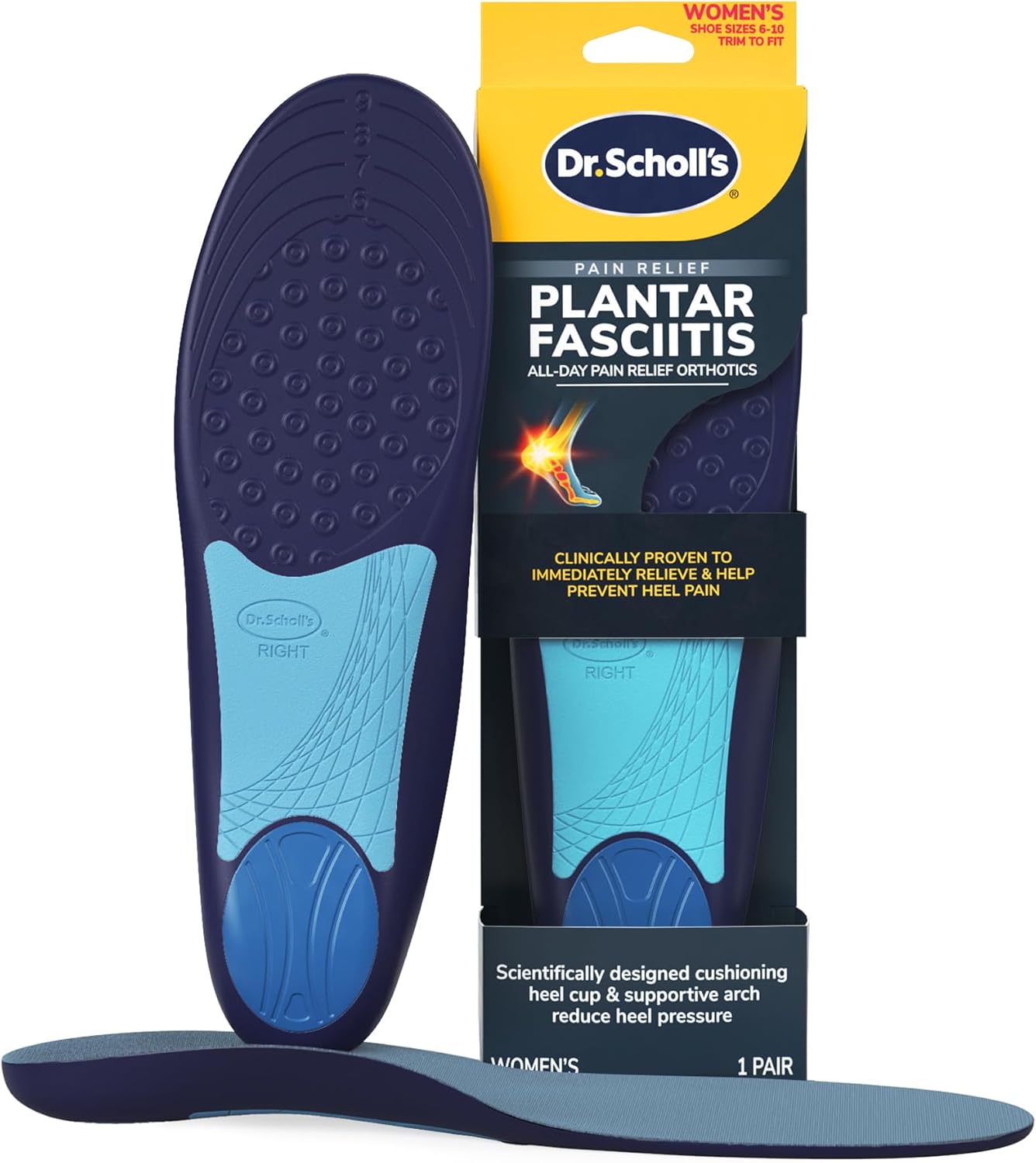 DR SCHOLLS PAIN ORTH PLNT FAS INS MN 1PR