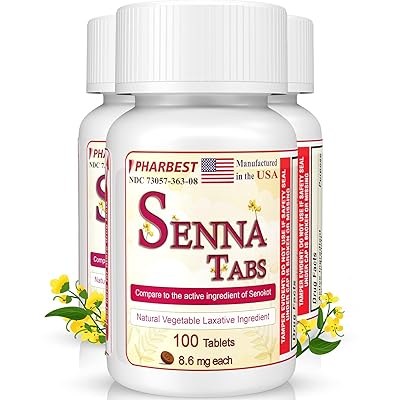 SENNA LAXATIVE 8.6MG TAB 100UD