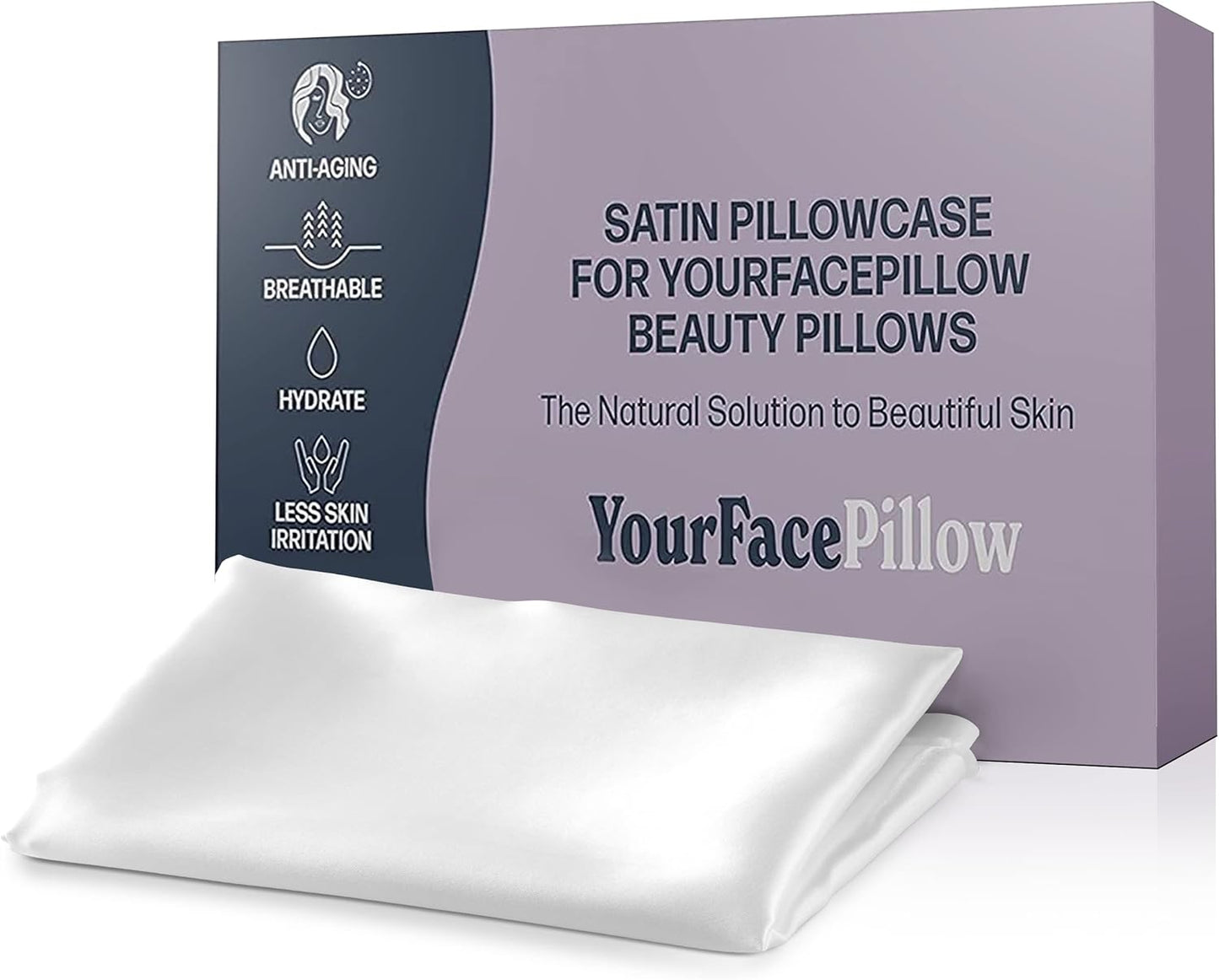 ADAMA SATIN PILLOWCASE WHITE